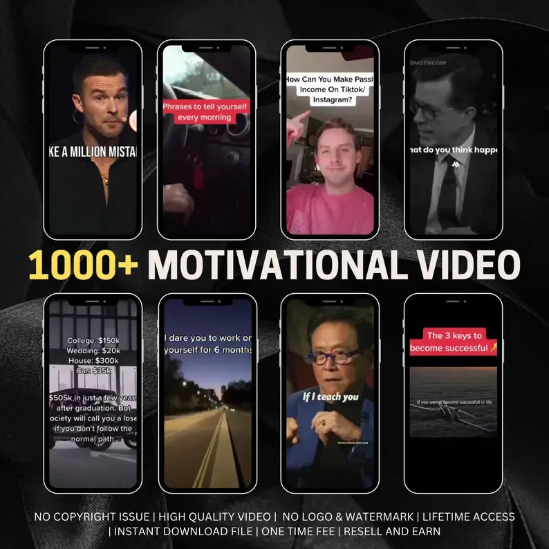 30,000+Awesome Faceless Reels Bundle! Faceless Instagram Reels with Master Resell Rights PLR Resell