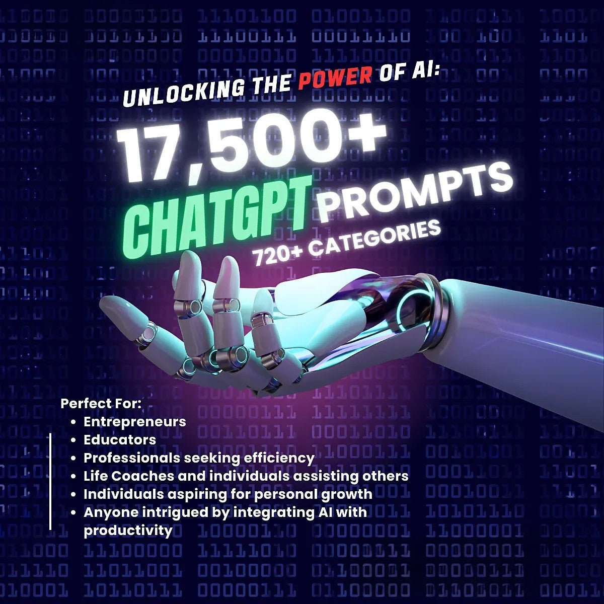 17500+ ChatGPT Prompts | 720+ Categories for Unmatched Growth
