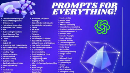 100,000+ Ultimate ChatGPT Prompts Pack – High-Quality AI Prompts | PLR & MRR